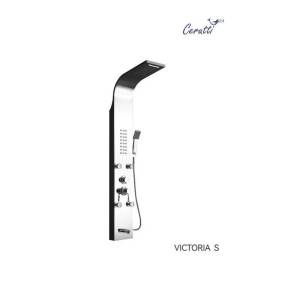 Душевая панель Cerutti Spa Victoria S CT9976 с системой водопад и с изливом, серебро