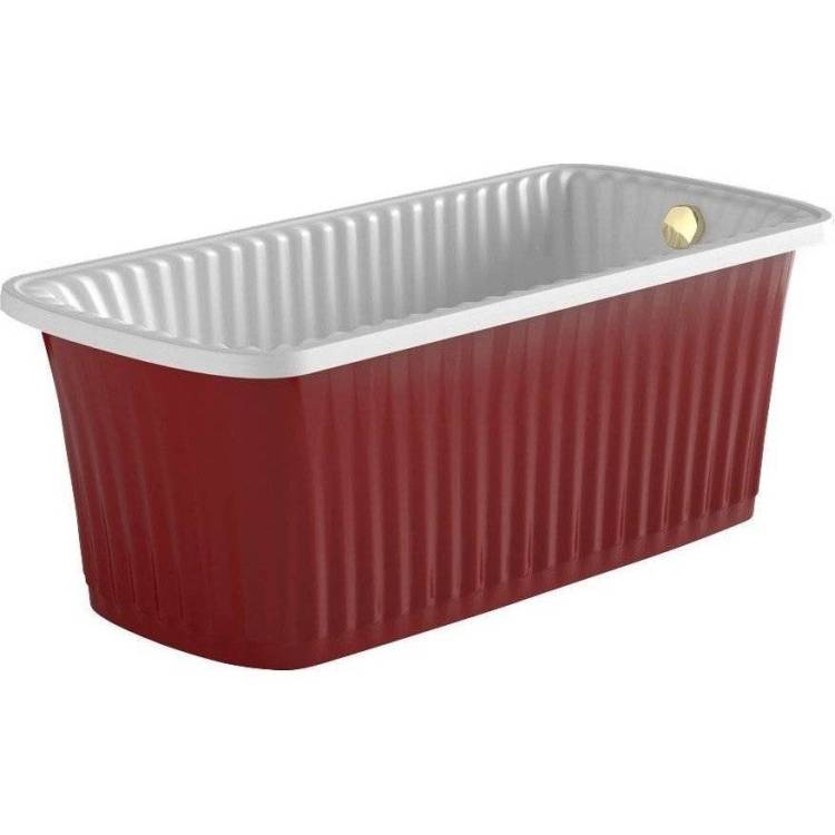 Ванна из искусственного камня Migliore Olivia 24238 174x80 золотой слив-перелив, красная