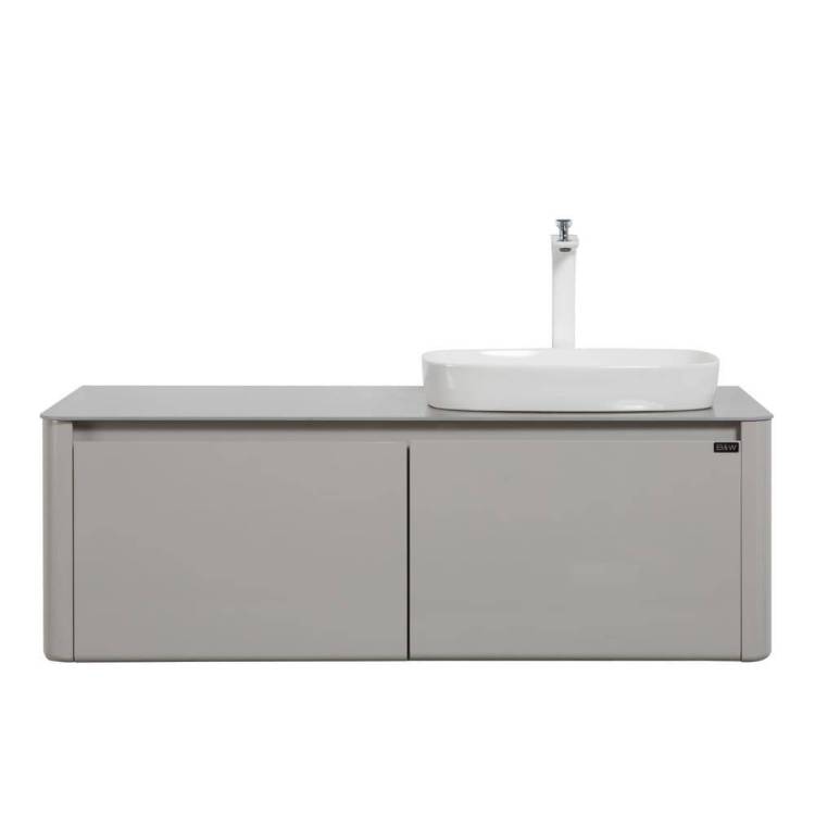 Тумба с раковиной Black&White U915.1200R 9151200R 40x120x55 Белый/Серый