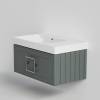 Тумба под раковину La Fenice Cubo Grigio 80 серо-зеленый матовый