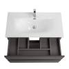 Тумба с раковиной BelBagno Kraft 100 Темно-серый матовый, раковина BB-8099-100 фото 5