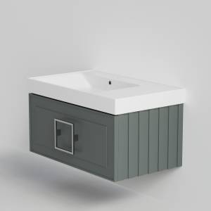 Тумба под раковину La Fenice Cubo Grigio 80 серо-зеленый матовый