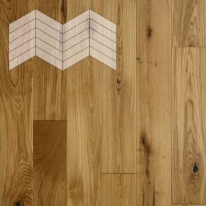 Паркетная доска Lab Arte Chevron Французская Елка Дуб Рустик лак без браша 400-348x90x14/3