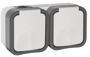 Розетка 2-местная IEK Tors TS-R26-16-55-G-K41 белый