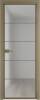 Межкомнатная дверь Profil Doors 5 AX цвет профиля Шампань, стекло безопасное 6 мм матовое 600x2000