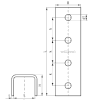 Соединитель Walraven BIS Strut U-образный (BUP) 41 х 41 мм фото 2