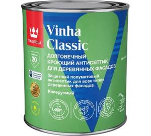 Антисептик защитный для древесины Tikkurila Vinha Classic полуматовая база VC 0.9 л