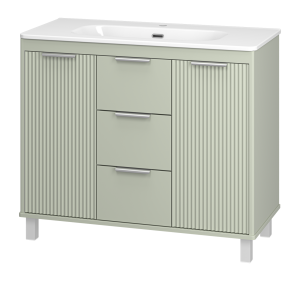 Тумба с раковиной Brevita Рисака УТ000026422 Фисташковая, 100 см