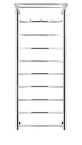 Полотенцесушитель электрический Secado Милан 4603759406374 1 КСП 120x50, L, хром