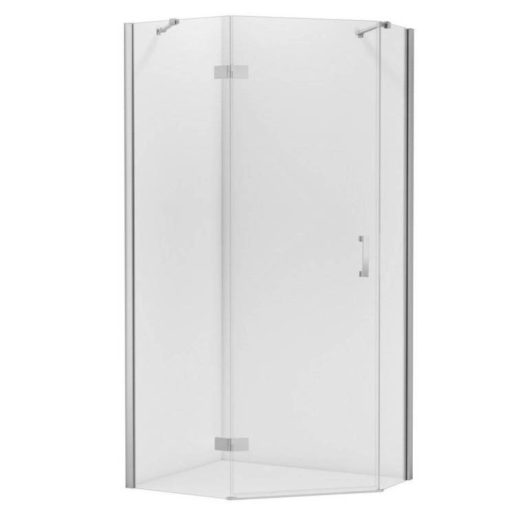 Душевое ограждение NEW TRENDY NEW AZURA L (L) 100x80x195 K-0563 (хром)