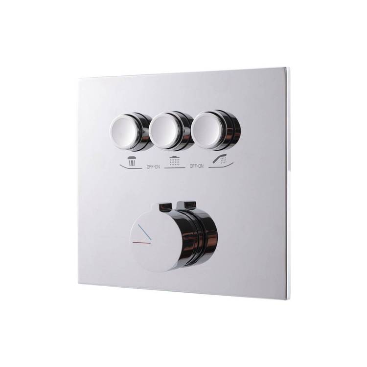 Смеситель для ванны Vincea VSCV-431CH встраиваемый, трехфункциональный, хром