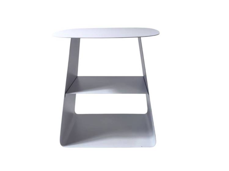 Стол журнальный Stool Group Leyre MT-123S DB-021 белый, металл 40x40x44.5