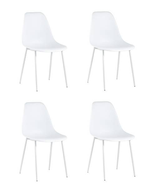 Набор из 4 стульев Stool Group Kon KONWIN CHAIR WHITE X4 белый