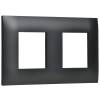 Рамка 2-постовая IEK Skandy SK-M22-K02 черный фото 5