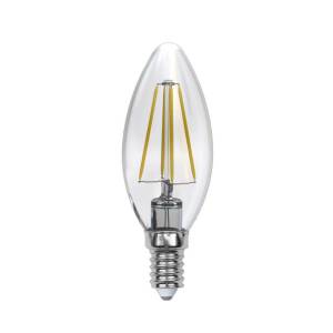 Лампа светодиодная филаментная Uniel Air Dim LED-C35-5W/NW/E14/CL/DIM GLA01TR