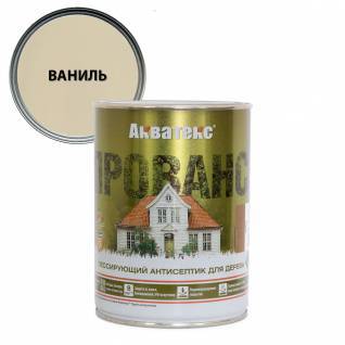 Антисептик для древесины лессирующий Акватекс Прованс полуматовый ваниль 0.75 л