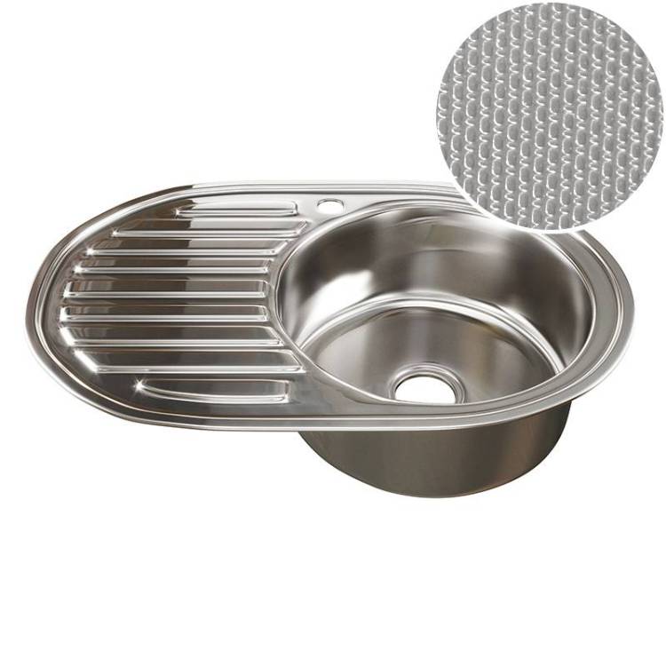 Мойка кухонная Mixline ML 532305 50x77 хром