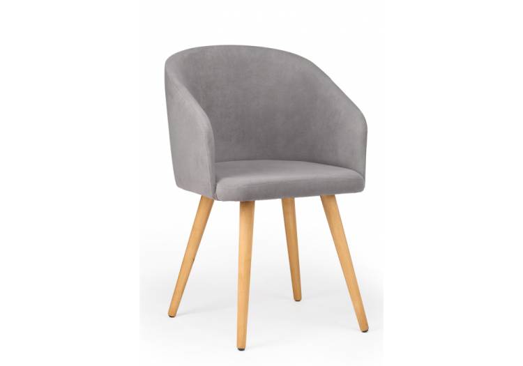 Деревянный стул Notta Монер 632659 Темно-серый (glory 20) / светлое дерево