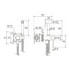 Гигиенический душ Aqueduto PUREZA PUR0250 со смесителем, со скрытой частью фото 3