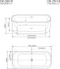 Акриловая ванна Grossman GR-2801B 150x75 фото 4