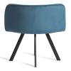Набор обеденный Tetchair Quadron (mod. PT14) 21300 бирюзовый, черный, стулья велюр 100x100x73 фото 5