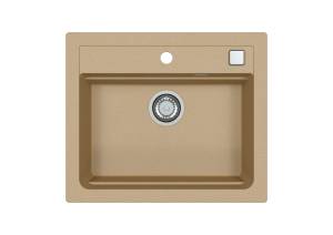 Мойка кухонная Alveus Granital Atrox 30 1131994 Beige - G55 с сифоном, 59x50