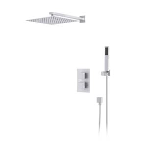 Душевая система D&K Bayern.Liszt DA2515708A04 белая матовая, встраиваемая, с термостатом