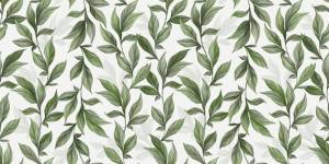 3D Фотообои Artegrafico «Светлая стена с зелеными листьями» AR-002 канвас