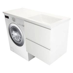 Тумба с раковиной Эстет Dallas Luxe 130, подвесная, 2 ящика R