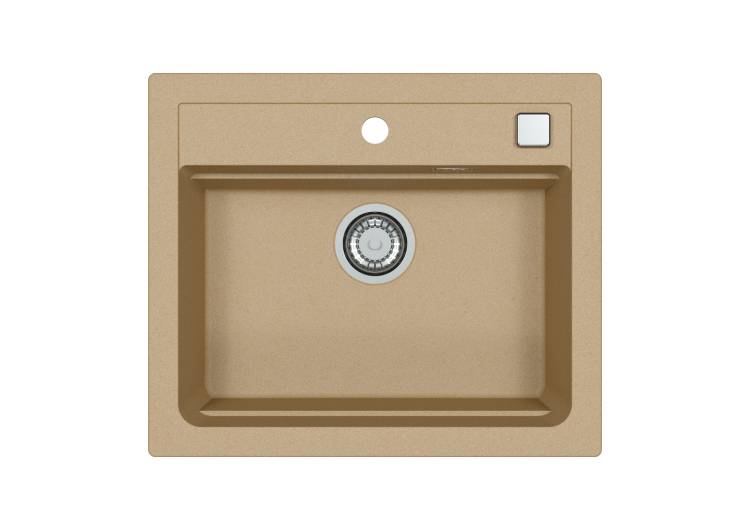 Мойка кухонная Alveus Granital Atrox 30 1131994 Beige - G55 с сифоном, 59x50