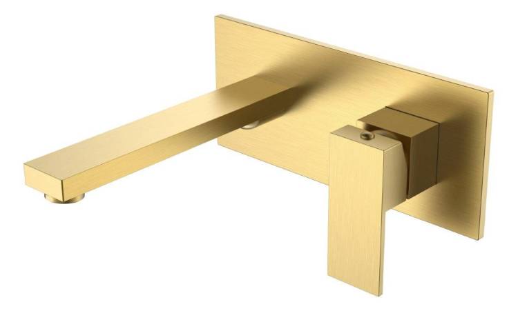 Смеситель для умывальника Boheme Qubic 475-MG Matt Gold