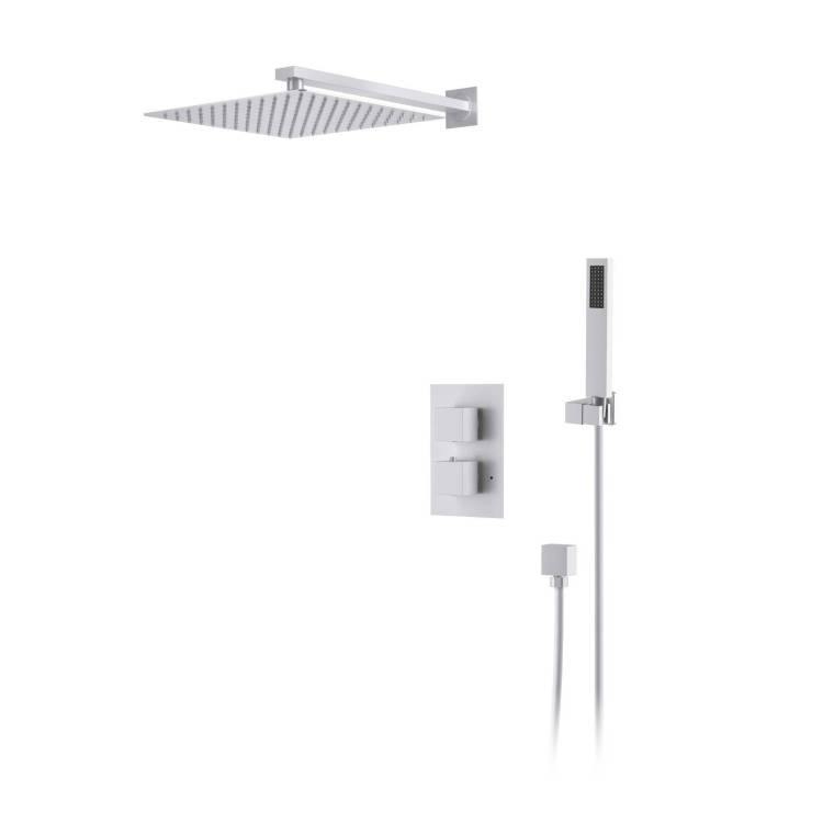 Душевая система D&K Bayern.Liszt DA2515708A04 белая матовая, встраиваемая, с термостатом