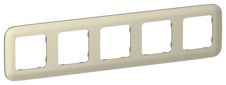 Рамка 5-постовая IEK Flite FI-M52-31-20-K37 шампань