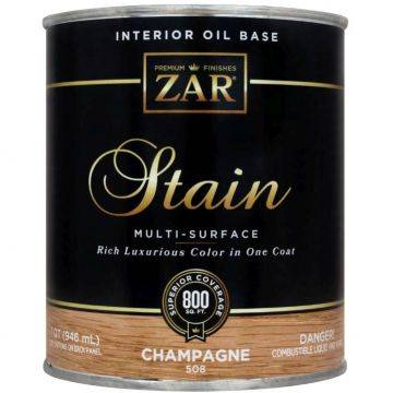 Льняное тонирующее масло ZAR Stain Interior Oil Base 508 Шампань (Champagne) 0.946 л