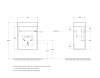 Тумба под раковину BelBagno PIETRA MINI-460-1A-SO-SCM-L Stucco Cemento, 45.4x53x25.7 фото 2