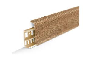 Плинтус Ideal Деконика D85 221 Дуб Янтарный 2200x85x21