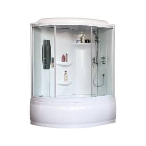 Душевая кабина Royal Bath ALP RB140ALP-T-L/b/g профиль белый, стекло прозрачное, 140x95x225