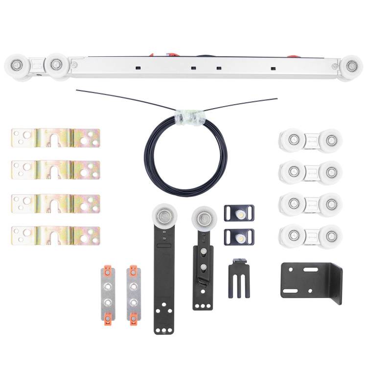 Комплект роликов для раздвижных дверей Morelli SET-TS 2+1, на 3 полотна (2 подвижных и 1 стационарное)