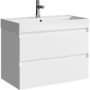Тумба с раковиной Aqwella Geometria GE01082WM белый, 81x47