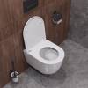 Унитаз подвесной Cezares Relax CZR-38088-49-TH-TOR/SC безободковый, с сиденьем микролифт, белый фото 9