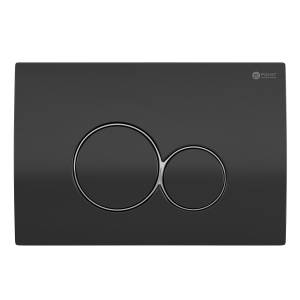 Кнопка смыва Point Виктория PN44061BC черная, хром