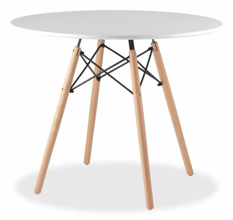 Стол обеденный Stool Group Eames DSW Z-230/90 круглый белый 90x74 D=90