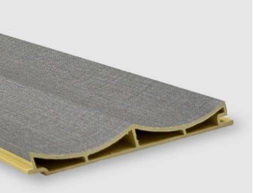 Рифленая панель Bonaparte Master textile grey 280x14.7x1.5