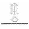 Душевая кабина Erlit ER571017-C24-RUS профиль черный, стекло тонированное, 100x100x210 фото 7