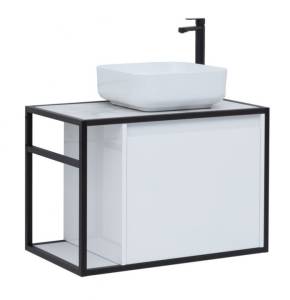 Тумба под раковину Aquanet Nova Lite Loft 75 R 261649 белый