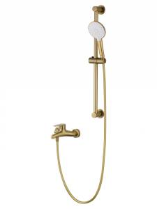 Смеситель для ванны Wonzon & Woghand WW-AE3205-BG с душевым гарнитуром, брашированное золото