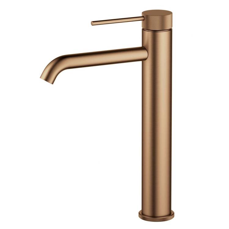 Смеситель для раковины Timo Saona 2411/19F высокий, розовое золото