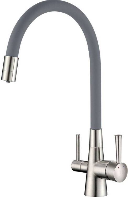 Смеситель для кухни Lemark Comfort LM3075BN с гибким изливом