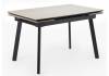 Стол Notta Норман 625826 carmen light grey, черный 140(200)x80x75