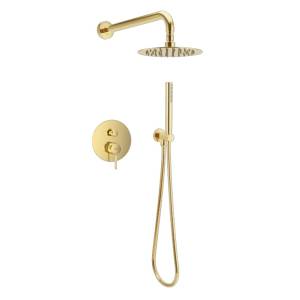 Душевая система Excellent Pi AREX.SET.1247GL золотая, встраиваемая